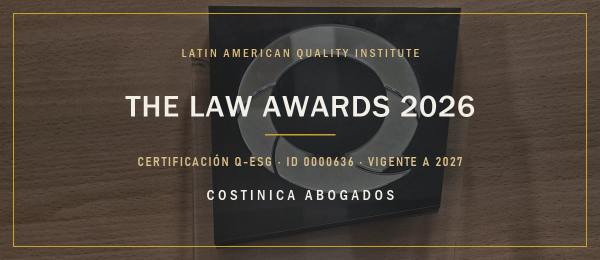Costinica & Asociados recibe The Law Awards 2026 y certificación Q-ESG de LAQI
